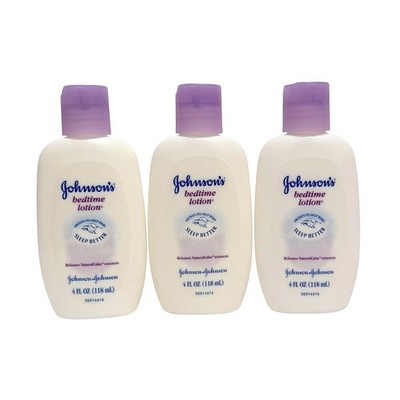 3 Johnson's Bedtime Lotion Baby Calm Original Old Formula 4 oz Each NOS