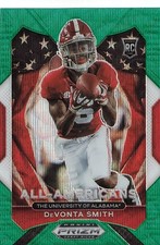 2021 PRIZM DRAFT PICKS - DAVONTE SMITH CRUSADE GREEN WAVE #186 RC