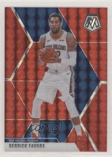 2019-20 Panini Mosaic Choice Fusion Red Prizm 73/88 Derrick Favors #186 0x1