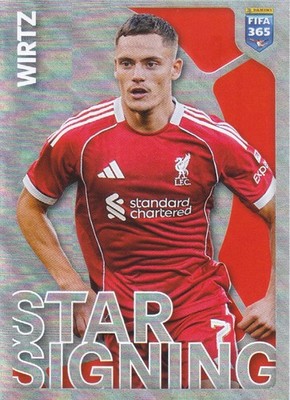Florian Wirtz Mittelfeld Liverpool | Panini FIFA 365 Silber Glitzer Sticker | 94