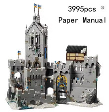 Klemmbausteine MOC Turm Vorhof Gebirgsschloss...