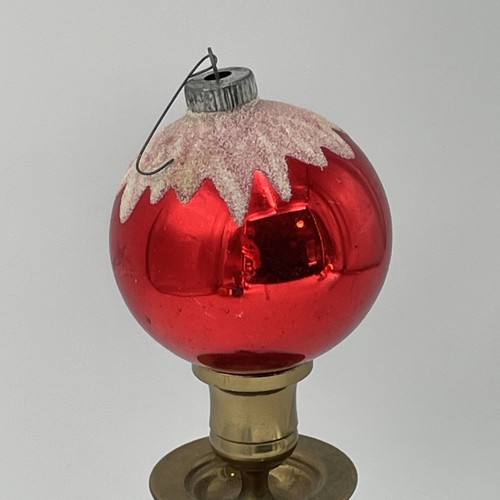 Vintage Weihnachtsschmuck x4 Glimmer Merkur Glas Germany Austria Mid Century - Bild 9 von 11
