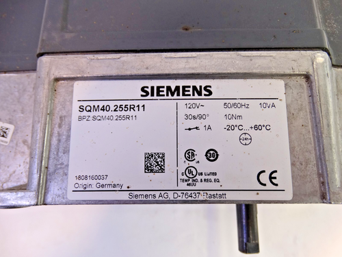 Attuatore Siemens SQM40.255R11, per ricambi/riparazione - Foto 2 di 7
