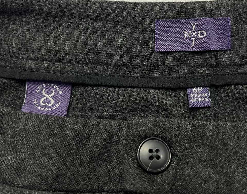 NYDJ 裤子女式 6P 木炭喇叭裤提拉松紧腰弹力 — 第 4/4 张图片