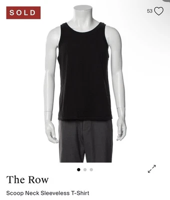 The Row Tank Top Black Stretch Sleeveless Knit m Unisex