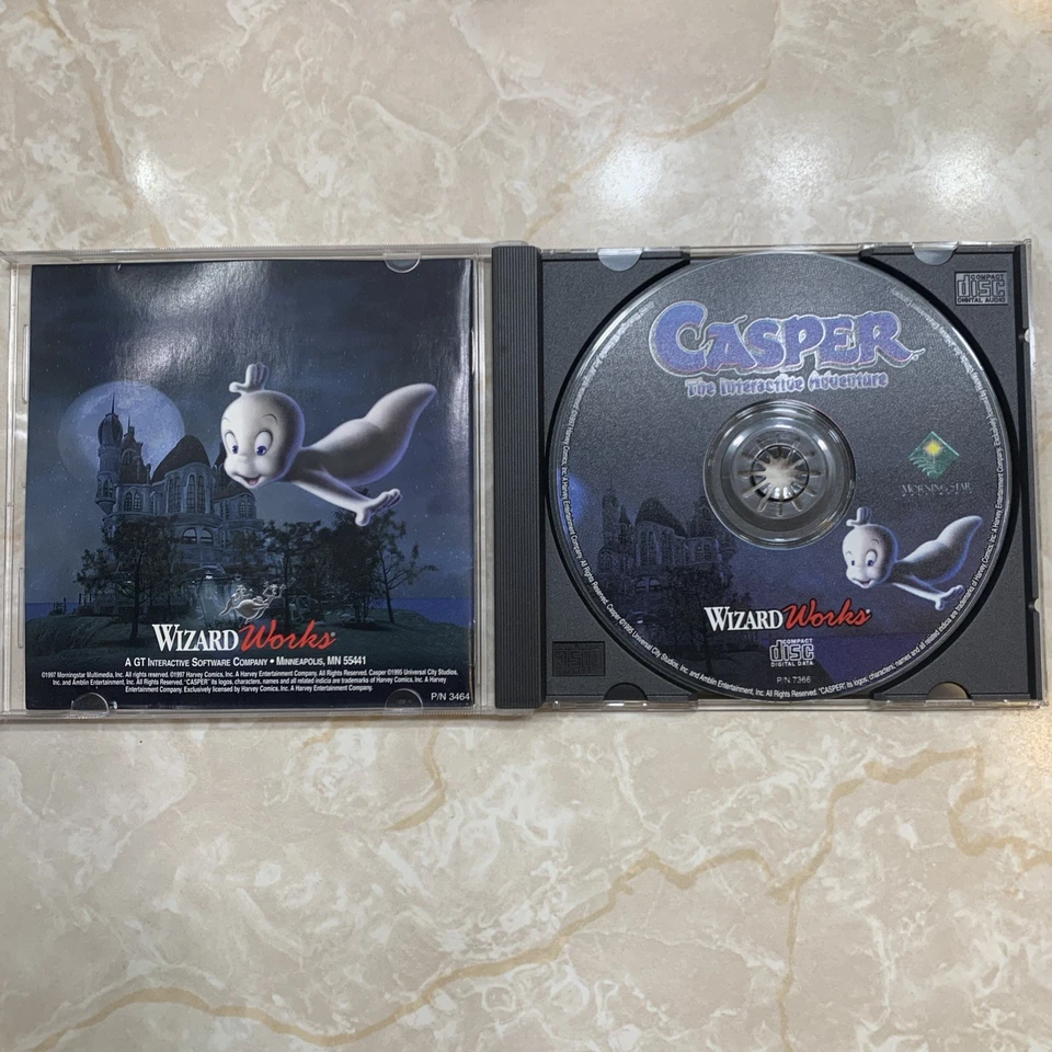Wizard Works - Casper: The Interactive Adventure (PC ROM, 1997) Win 95/98 - Image 2 of 4