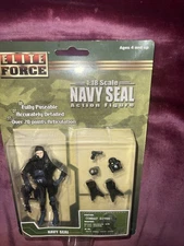 2002 Elite Force BBI 1:18 Scale Navy Seal Combat Diver With Accessories!