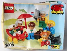 Rare Vintage 1994 Lego Duplo 2608 Family Set Grand Parents Baby Dog New Sealed