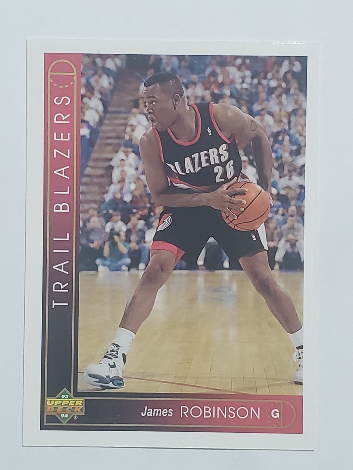 1993-94 Upper Deck #369 James Robinson RC!!! ~ Portland Trail Blazers ROOKIE !!!