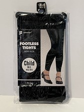 Amscan Black Tights - M/L child size - Up to 85 lbs - NEW IN PACKAGE - Footless