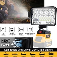 Cordless Led Work Light For Dewalt 20V Battery,Portable Flood Light Flashlight