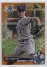 2017 Bowman Chrome Prospects Mega Box Orange Refractor 4/25 Josh Staumont nd3