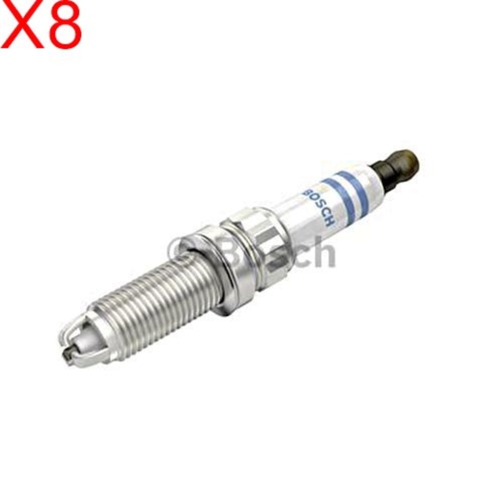 x8 pcs BOSCH Spark Plug For BMW X6 Z4 E60 E71 E72 E82 E88 E89 E90 E91 7555344