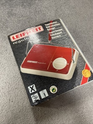 Leifheit Regulus Teppichkehrer ROT 70-80er Jahre Kehrbesen UNBENUTZT Vintage RAR