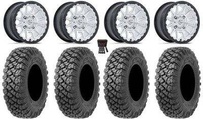 Fuel Piston 15'' Wheels Machined +10mm 35'' Alpha Tires Honda Pioneer 1000 / Talon