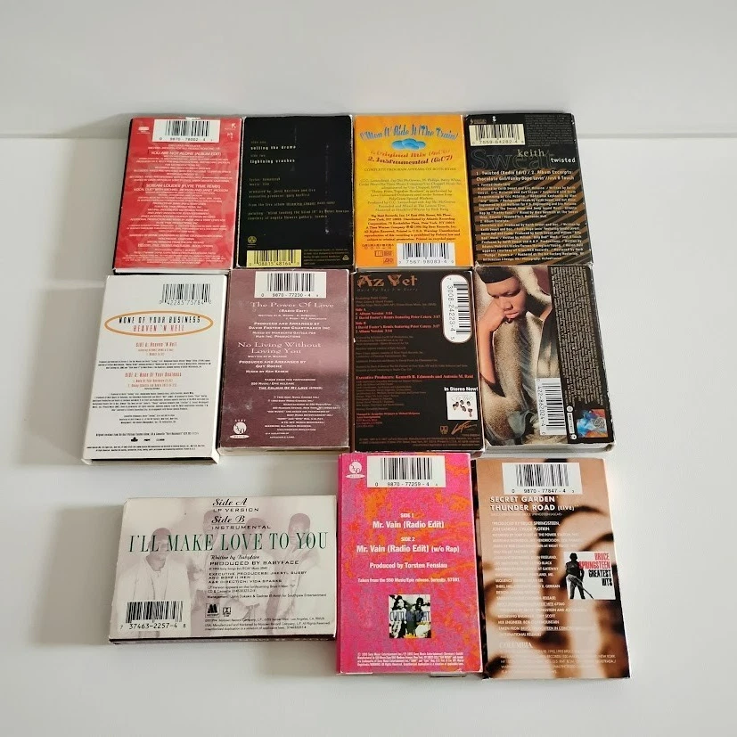 Lot of 11 1990s Pop, R&B, Rap, Dance, Rock Cassette Tape Singles - TESTED - Image 2 of 4