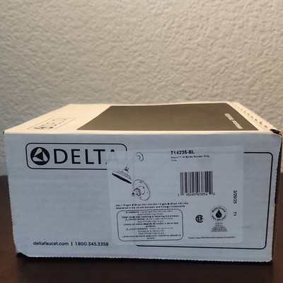 Delta Saylor Shower Trim Kit Matte Black WaterSense 1.75 gpm T14235-BL
