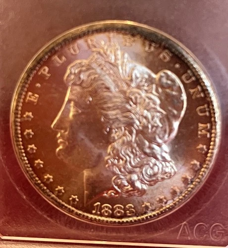 Beautiful 1883 CC US Morgan Silver $1 AU, Check Details, Carson City Mint