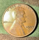 1957-D Lincoln Wheat Circulated Bronze Penny