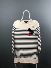 Marc by Marc Jacobs Women's Mini Dress Size S Ivory Cotton Striped