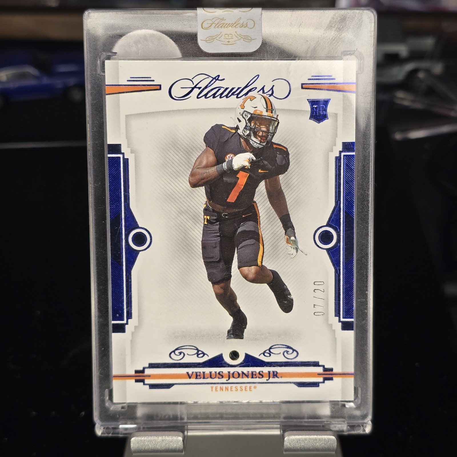 Velus Jones Jr. Panini Flawless Collegiate #70 Sapphire