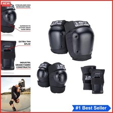 Protective Pad Set Six Pack Knee Elbow Wrist Guards Skateboarding Roller
