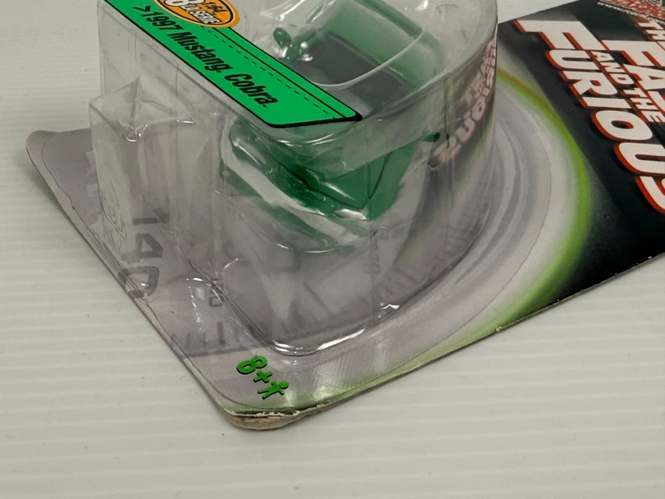 racing champions 1/64 fast & furious 1997 mustang cobra green NIB - Image 4 of 4