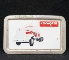 WB15155 COOL VINTAGE 1970s  KENWORTH  18-WHEELER SEMI-TRUCK CAB BELT BUCKLE