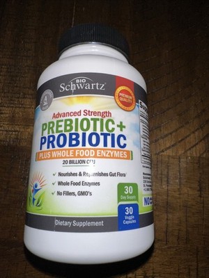 BioSchwartz Prebiotics and Probiotic, 20 Billion CFU, 30ct Exp 3/27