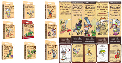 Munchkin w/ Promo Bookmarks & Cards Expansion Set Card Game 2 3 4 5 6 7 8 9 10
