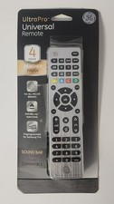 GENERAL ELECTRIC 33709 ULTRAPRO UNIVERSAL REMOTE CONTROL 4 DEVICE SILVER