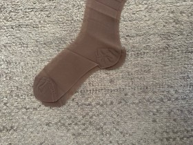 2 Pair vintage Triumph Garter stockings 9 1/2 -10 Nude Mesh