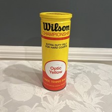 Vintage Sealed Wilson Championship Tennis Balls - Optic Yellow Extra Duty 3