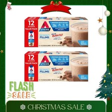 Atkins Protein Shake,Milk Chocolate Delight,15g Protein,Keto Friendly,11oz, 24Ct