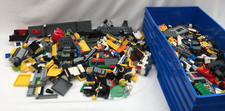 LEGO Job Lot of Bricks, Parts, Accessories in Large Blue Lego Brick Storage Box