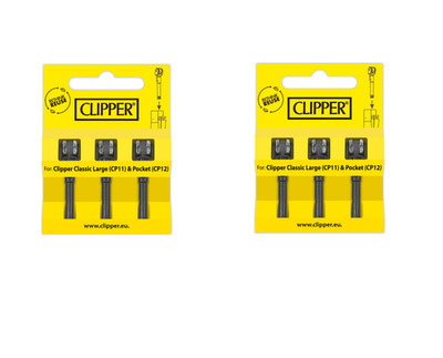 CLIPPER Relife-Set 6x RELIFE/FLINT / Reparatur / Ersatz / Relife / Feuerzeug