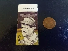 Tom Watson USA Player GOLF Foreign Language Perforated Stamp WOW