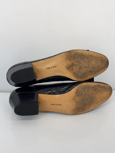 Salvatore Ferragamo Size 5.5 Women's Leather Pumps in Black - Picture 4 of 8