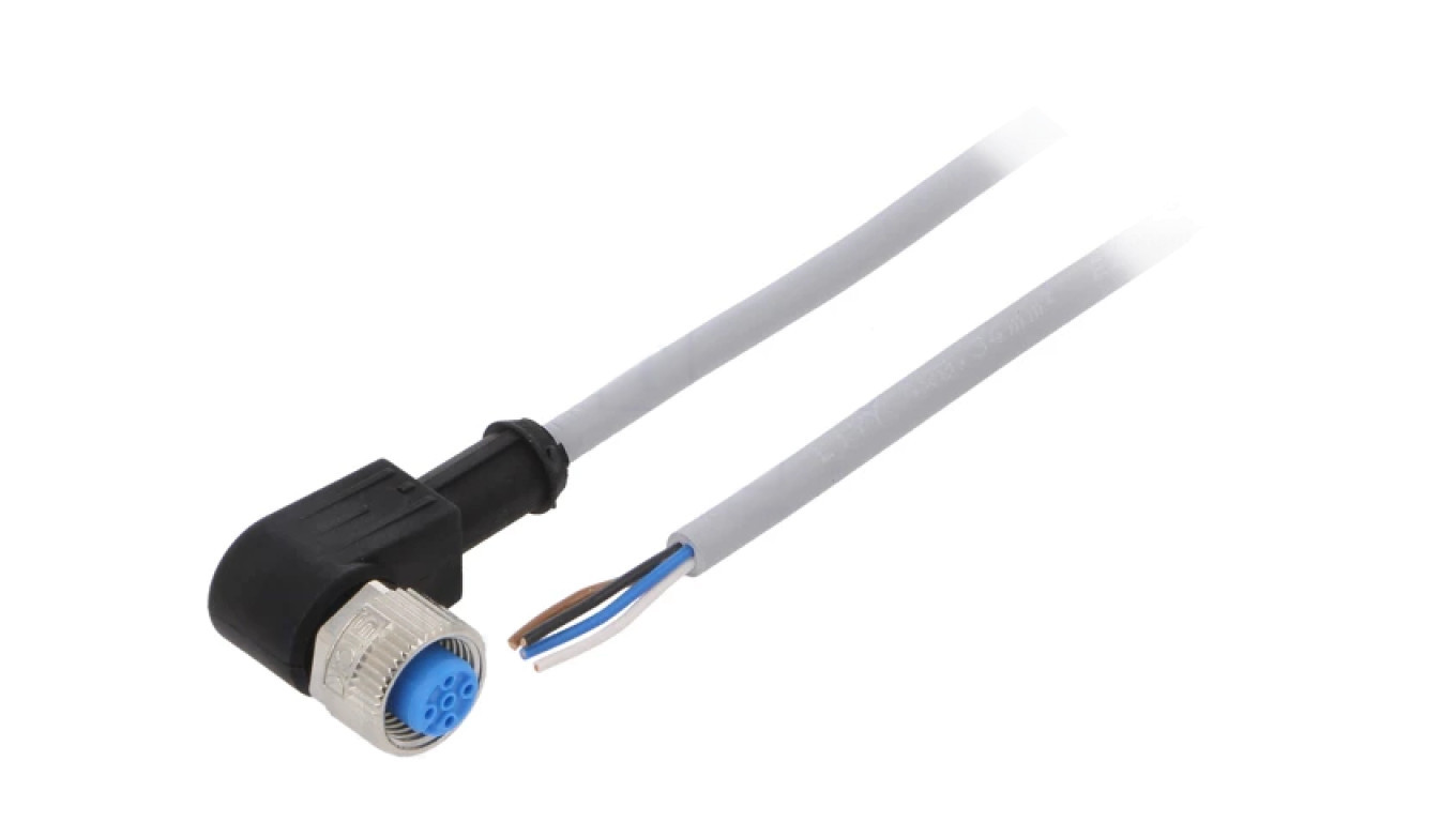 Connection cable M12 PIN 4-angled 10m plug 250VAC 4A -30÷80C YG2A14-100V /T2UK