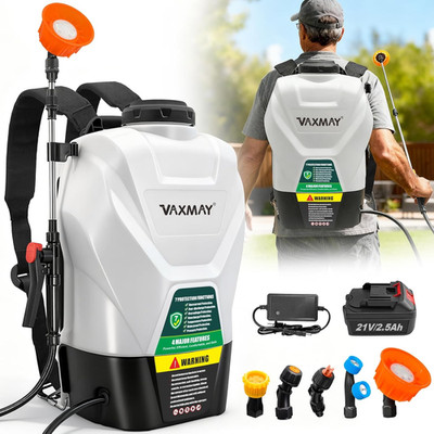 Backpack Sprayer 4.2 Gallon Battery Powered, 100 PSI Electric Garden Sprayer Wor