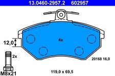 ATE Bremsbelagsatz Scheibenbremse 13.0460-2957.2 für SEAT VW IBIZA GOLF CORRADO