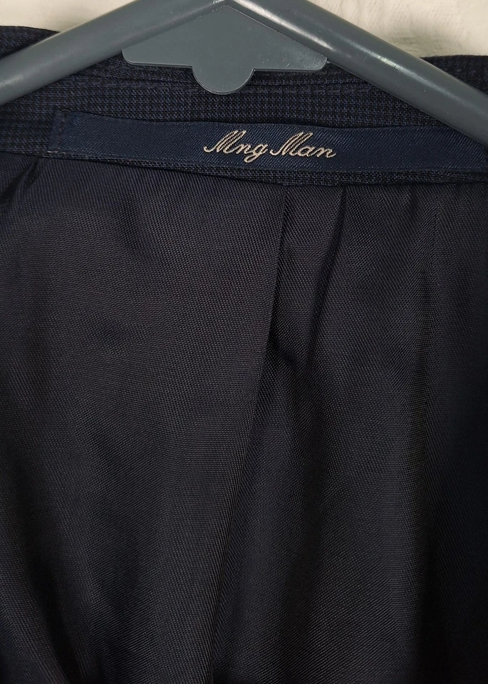 Mango MNG Man Tailored Blazer Jacket, Super Slim Fit, Navy, UK 36, New, Formal - Image 4 of 4