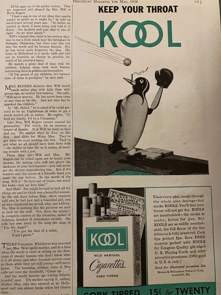 Kool Penguin In Collectible Tobacco Cigarettes for sale | eBay