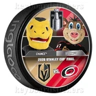 2026 Stanley Cup Final Dueling Mascot Puck Vegas "Chance" vs Carolina "Stormy"