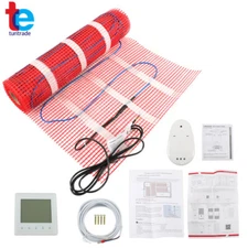 Mat Kit 120v 30sqft Electric Radiant Floor Heating System for Under Tile&Lamina