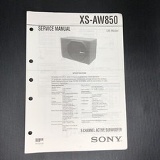 SONY XS-AW850 SERVICE MANUAL