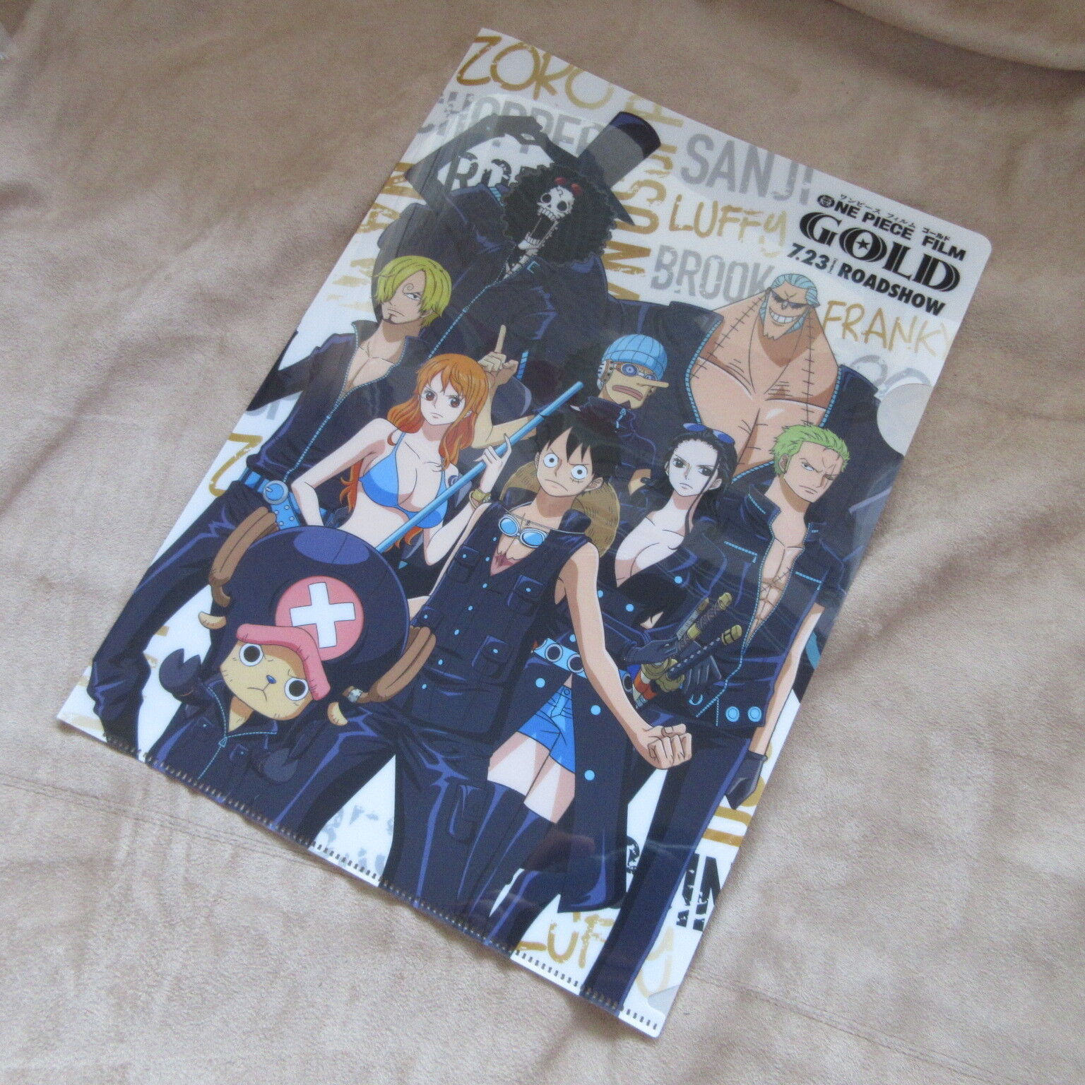 One Piece Film GOLD Clear File Folder , Official and Limited to Japan