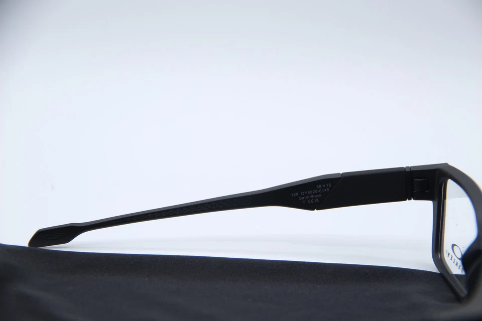 НОВЫЙ OAKLEY OY8020-0148 ДВОЙНОЙ СТАЛИ АТЛАСНОЙ ЧЕРНЫЙ ПОДЛИННЫЙ ОПРАВА ОЧКИ 48-15 - Изображение 3 из 4