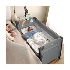 JOYMOR Baby Bedside Bassinet, Extra Large Bed Side Bassinet, Pack n Play Conv...