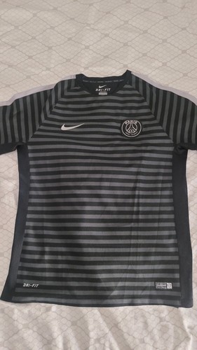 Maillot D'entraînement PSG Nike, Homme, Noir, Manches Courtes, Excellent état